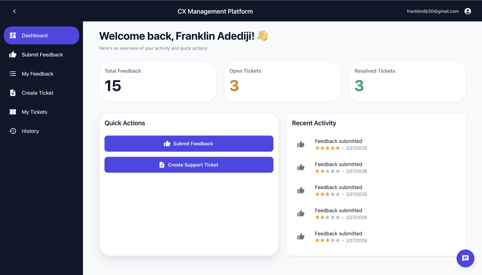 Customer Experience Management Platform Customer View